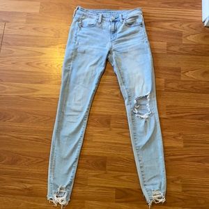 American eagle super stretch size 2 jeans